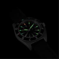 Steel Navigator Watch on 3-Piece Rubber Strap Kit, Digital, Battery Operated, 41 mm, Black Auto-Cam