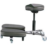 Chaise à genoux réglable, Vinyle, Noir/gris OR511 | Auto-Cam