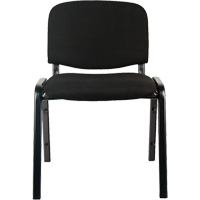 Chaises empilables, Tissu, Hauteur 32", Capacit&eacute; 250 lb, Noir Auto-Cam