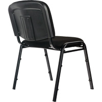Chaises empilables, Tissu, Hauteur 32", Capacit&eacute; 250 lb, Noir Auto-Cam