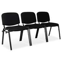 Chaises empilables, Tissu, Hauteur 32", Capacit&eacute; 250 lb, Noir Auto-Cam