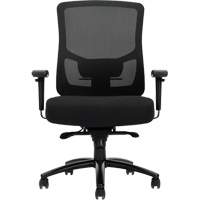 Chaise &agrave; dossier haut avec m&eacute;canisme &agrave; basculement synchronis&eacute; robuste Raven 400, Mailles, Noir, Capacit&eacute; 400 lb Auto-Cam