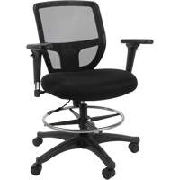 Tabouret de travail en maille, Mobile, Ajustable Hauteur, Capacit&eacute; 450 lb Auto-Cam