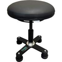Tabouret ergonomique OmniStool, Mobile, Ajustable, Vinyle Si&egrave;ge, Noir Auto-Cam