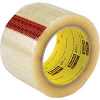 Scotch&reg; Box Sealing Tape 371, Hot Melt Adhesive, 1.9 mils, 36 mm (1-1/2") x 914 m (2998') Auto-Cam