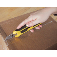 Five-Position Safety Knife, 18 mm, Silver, Rubber Handle Auto-Cam