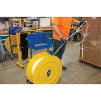 Strapping Dispenser, Polyester/Steel/Polypropylene Straps, 16"/8" Core Dia., 3"/8"/6" Roll Width PE555 | Auto-Cam