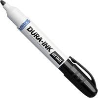 Dura-Ink&reg; Dry Erase Ink Markers, Black, Bullet Tip Auto-Cam