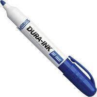 Dura-Ink&reg; Dry Erase Ink Markers, Blue, Bullet Tip Auto-Cam