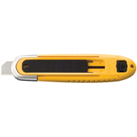 Automatic Self-Retracting Safety Knife, 15 mm, Carbon Steel, Plastic Handle Auto-Cam