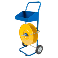 Strapping Dispenser, Polyester/Polypropylene Straps, 8" Core Dia., 8" Roll Width PF807 | Auto-Cam