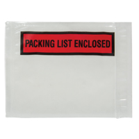 Packing List Envelope, 4-1/2" L x 5-1/2" W, Backloading Style Auto-Cam