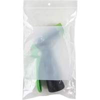 White Block Poly Bags, Reclosable, 8" x 5", 2 mils Auto-Cam
