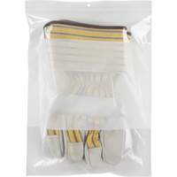 White Block Poly Bags, Reclosable, 12" x 9", 2 mils PF951 | Auto-Cam