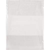 White Block Poly Bags, Reclosable, 15" x 12", 2 mils PF963 | Auto-Cam