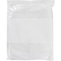 White Block Poly Bags, Reclosable, 15" x 12", 2 mils PF963 | Auto-Cam