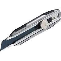 Knife with Ratchet Lock, 18 mm, Carbon Steel, Heavy-Duty, Aluminum Handle Auto-Cam