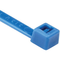 T Series Cable Ties, 8" Long, 50 lbs. Tensile Strength, Blue PG626 | Auto-Cam