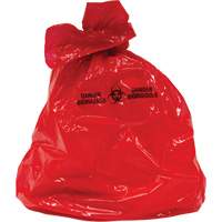 Waste Bags, Bio-Hazard, 38" L x 30" W, 2 mils Auto-Cam
