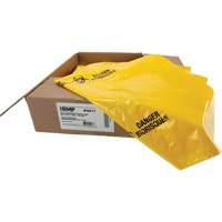Waste Bags, Bio-Hazard, 38" L x 30" W, 2 mils Auto-Cam