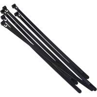 Re-Usable Cable Tie, 8" Long, 50 lbs. Tensile Strength, Black Auto-Cam