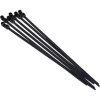 Screw-In Cable Tie, 8" Long, 50 lbs. Tensile Strength, Black Auto-Cam
