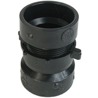 Pipe Union, 1-1/2", Plastic, Hub x Hub Auto-Cam