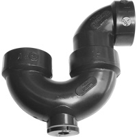 Siphon-P avec joint &agrave; colle &agrave; solvant et regard de nettoyage Auto-Cam