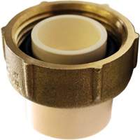 Adaptateur pour boîtier de compteur d'eau, 3/4" x 1" dia., PVC-C Auto-Cam