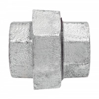 Union Pipe Fitting, 1/8", Galvanized Iron, FPT Auto-Cam