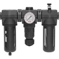Filtre, d&eacute;tendeur & lubrificateur Modulair 400 avec drain manuel & bol standard, 3/4" NPTF Auto-Cam