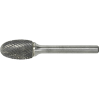 Solid Carbide Burr, SE-1, 1/4" Dia., 1/4" Shank, 3/8" Depth of Cut Auto-Cam