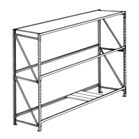 Pronto Bulk Storage Racks - 22-Ga. Shelf Panels, Galvanized Steel, 24" W x 6" D Auto-Cam