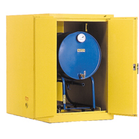 Drum Safety Cabinets, 400 lbs. Cap., Yellow SA068 | Auto-Cam