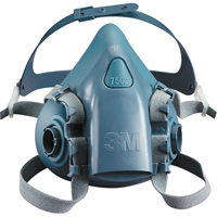 7500 Series Reusable Half Facepiece Respirator, Silicone, Small Auto-Cam