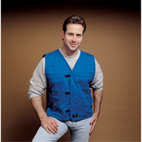 Cooling Vests With Insert Pockets, Large, Royal Blue Auto-Cam