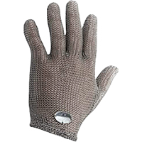 Mesh Glove, Size 6/X-Small, Stainless Steel Shell, ANSI/ISEA 105 Level 5 Auto-Cam