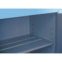 Armoires de s&eacute;curit&eacute; pour acides & produits corrosifs avec doublure ChemCor, 30 gal., 43" x 44" x 18" Auto-Cam