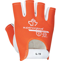 Vibrastop Half-Finger Vibration-Dampening Gloves, Size Medium, Goatskin Palm Auto-Cam
