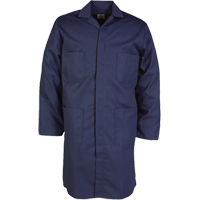 100% Cotton Shop Coats, Cotton, Size 34, Navy Blue Auto-Cam