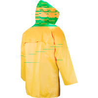 Manteau imperm&eacute;able Neo-slick r&eacute;sistant aux produits chimiques & &agrave; l'acide, Petit, Jaune, N&eacute;opr&egrave;ne Auto-Cam