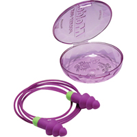 Rockets&reg; Reusable Earplugs, Corded, Bulk - Plastic Case, 27 dB NRR, One-Size Auto-Cam