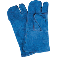 Double Palm & Thumb Welding Gloves, Split Cowhide, Size Large Auto-Cam