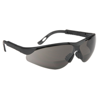 305 Series Reader's Safety Glasses, Anti-Scratch, Grey/Smoke, 2.5 Diopter SAO578 | Auto-Cam