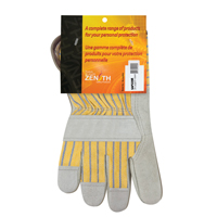 Gants d'ajusteur de qualit&eacute; sup&eacute;rieure, 2T-Grand, Paume en Cuir de vache refendu, Doublure en Coton Auto-Cam