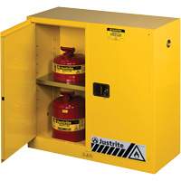 Armoires Sure-Grip EX pour produits inflammables, 30 gal., 2 Porte(s), 43" La x 44" h x 18" p Auto-Cam