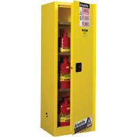 Sure-Grip&reg; EX Slimline Flammable Safety Cabinet, 22 gal., 1 Door, 23.25" W x 65" H x 18" D Auto-Cam