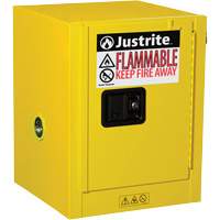 Sure-Grip&reg; EX Countertop Flammable Safety Cabinet, 4 gal., 1 Door, 17" W x 22" H x 17" D Auto-Cam