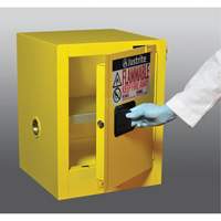 Sure-Grip&reg; EX Countertop Flammable Safety Cabinet, 4 gal., 1 Door, 17" W x 22" H x 17" D Auto-Cam