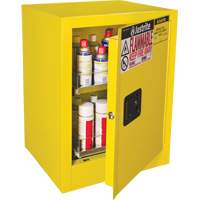 Armoire de s&eacute;curit&eacute; d'&eacute;tabli pour produits inflammables EX Sure-Grip, 24 gal., 1 Porte(s), 21" La x 27" h x 18" p Auto-Cam